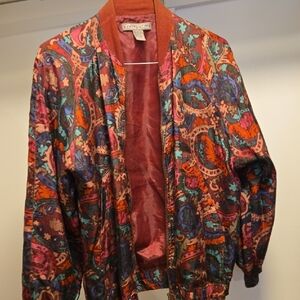 Colorful Paisley Bomber Jacket